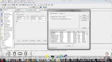 Aspen Plus- Simulation of a Flash Drum (English Version by Harjeet Nath of NIT Rourkela)