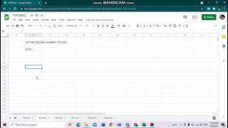 How to set the decimal numbers/places in Google Sheets 