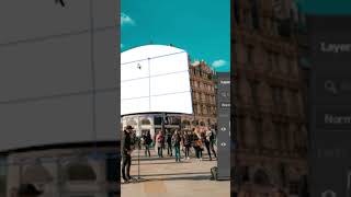 How To Create Curved Billboard Mockup  Photoshop Tutorial #shorts #photoshopedits  #photoshop