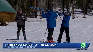 Third snow survey shows some progress