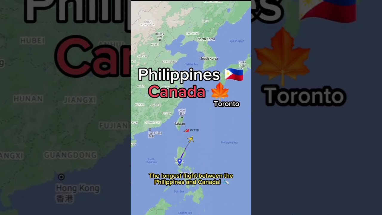 Philippines - Toronto 🍁 One of the longest flights between Manila and the American continent| FLIGHT