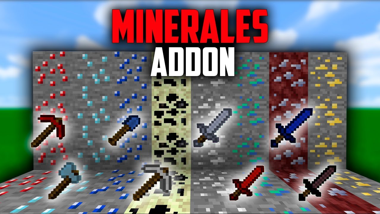 Más minerales y herramientas para Minecraft Bedrock | PE | 1.14 y 1.15 ...