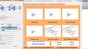 Signature Recognition Using Neural Network Full Matlab Project Code