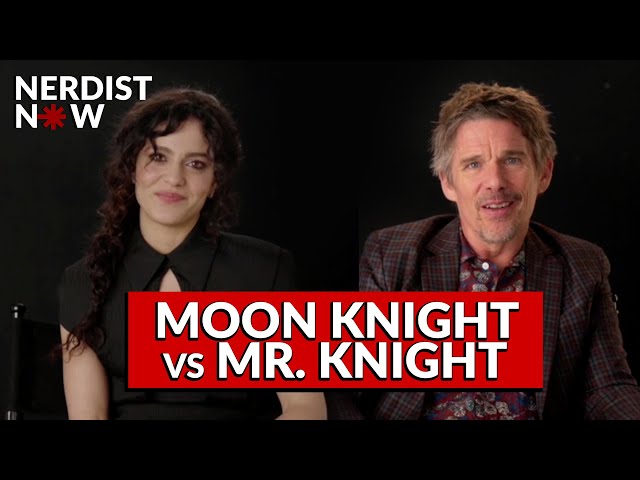 Moon Knight: Ethan Hawke & May Calamawy Discuss Villains, Khonshu, & Favorite Costumes