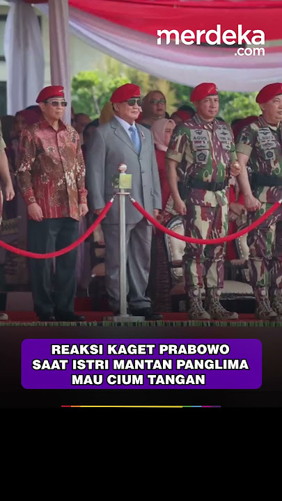 Istri Eks Panglima TNI Salaman Mau Cium Tangan, Prabowo Sampe Kaget