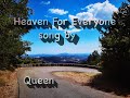 Heaven For Everyone (traduzione Italiano)