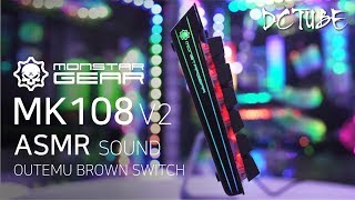 [ASMR] 몬스타 데빌스킬 MK108 V2 기계식 키보드 타건음 소리 (오테뮤 갈축)