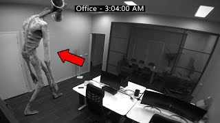 Siren Head Caught on Security Camera