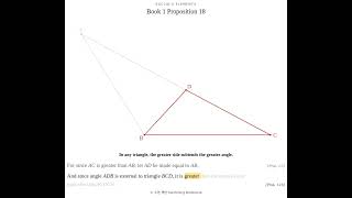 Euclid's Elements Book 1 Proposition 18