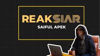 REAKSIAR : Reaksi Saiful Apek melihat kembali lakonannya dalam filem.