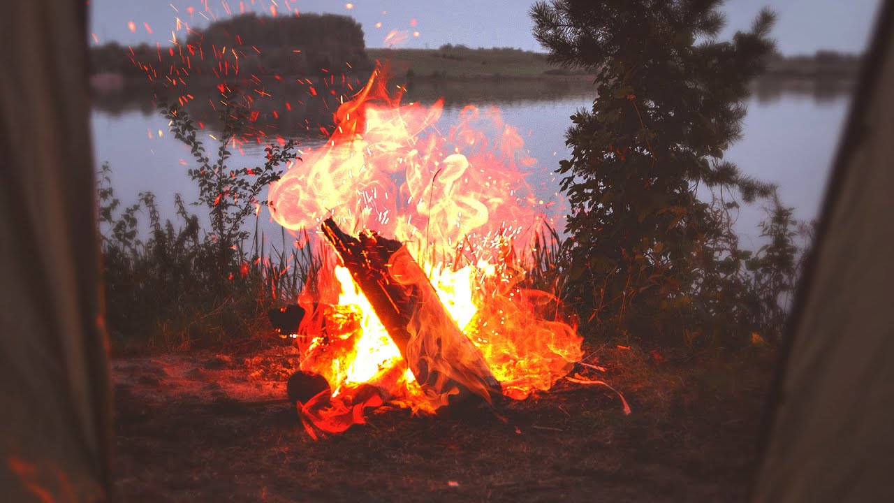 Звуки камина видео. Cozy Campfire. Огонь*медитация*огонь =три часа релакса с потоком ра= (28.12.17).