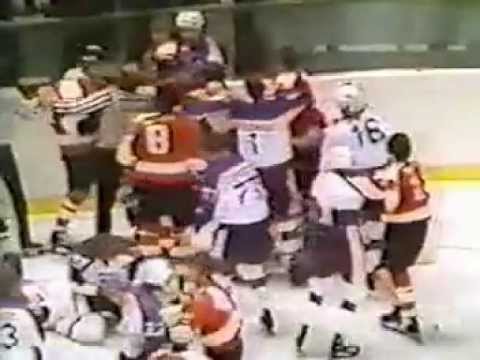 Rangers Flyers Bench Clearing Brawl Sept 26 1978 Youtube