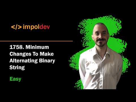 Minimum Changes To Make Alternating Binary String | LeetCode 1758 - Python