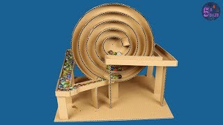 Diy Endless Spiral Machine With Marble Racing