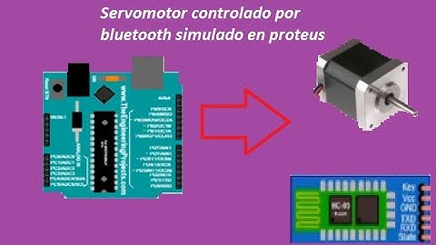 Simulacion de arduino utilizando proteus: Servomotor controlado por blueetoth