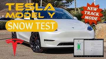 TESLA Model Y Track Mode | Snow Test.