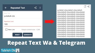 Cara repeat text di telegram dan whatsapp dengan mudah dan cepat screenshot 1