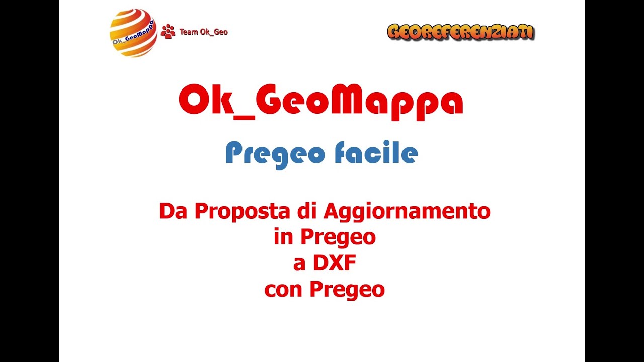 Pregeo Da Proposta di Aggiornamento in Pregeo a DXF con Pregeo - YouTube
