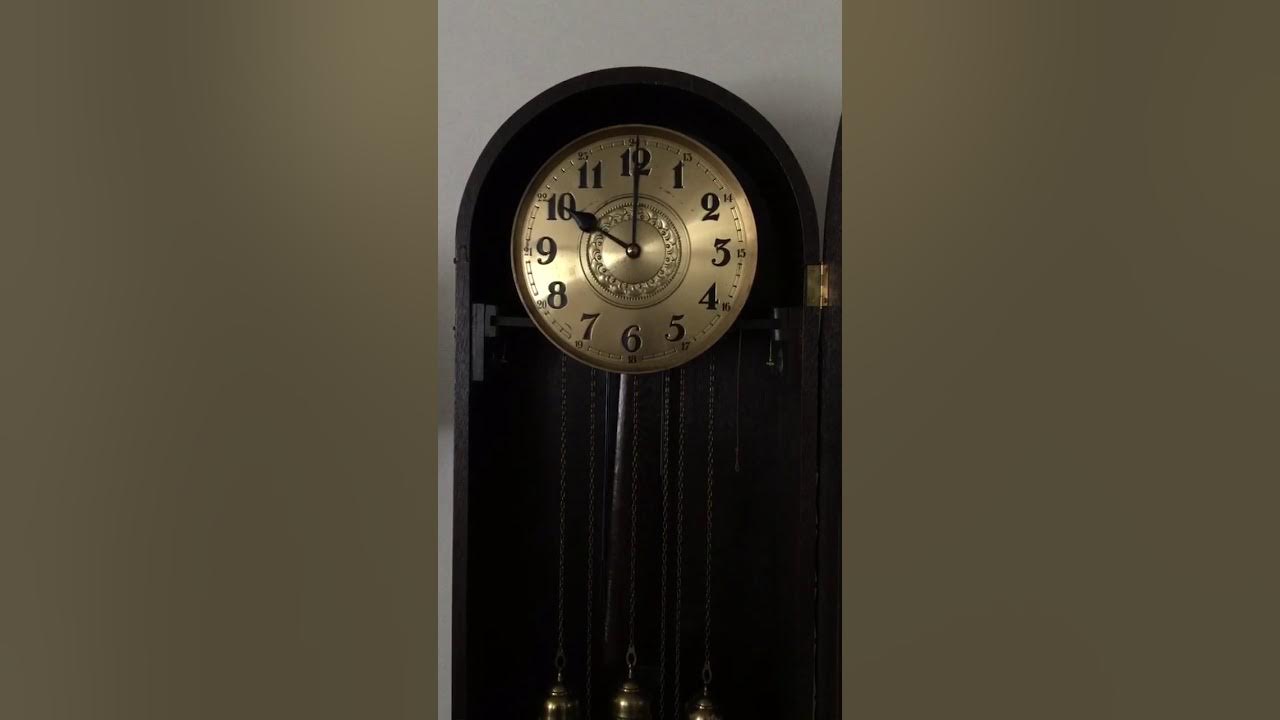 3 Grandfather and a Cuckoo Clock Chiming 10 o'clock YouTube