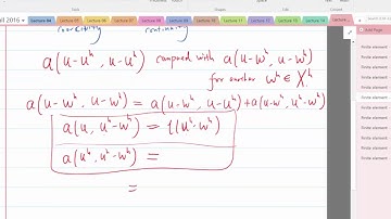 Lecture 15 Part 6: Minimization of error in the energy norm
