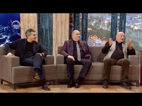 თემურ ჭკუასელი, გივი ჭიჭინაძე და მამუკა მდინარაძე ღამის შოუში