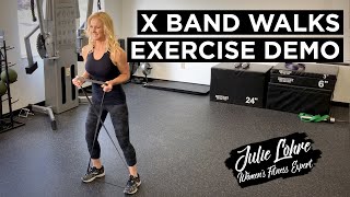 Lateral Band Walk | X Band Walks Exercise Demonstration