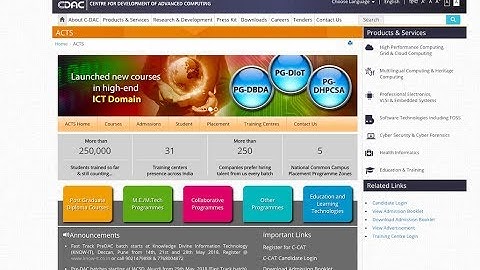 C-CAT(CDAC Entrance) Examination registration form