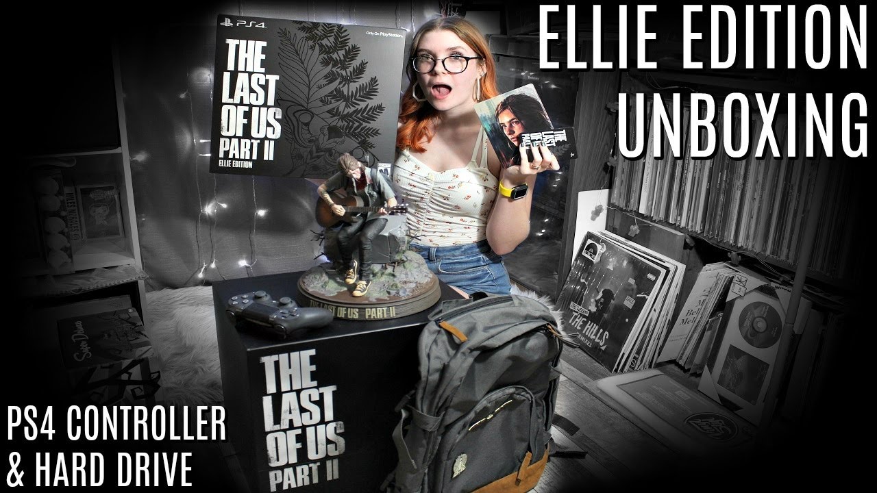 The Last of Us Part II: ELLIE EDITION UNBOXING (+ Dualshock Controller &  Seagate Hard Drive!) 