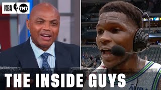 Anthony Edwards Tells Chuck To 'Bring Ya Ass!' To Minnesota |    NBA on TNT