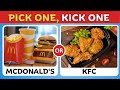 Pick One Kick One FOOD Edition 🍔🍟