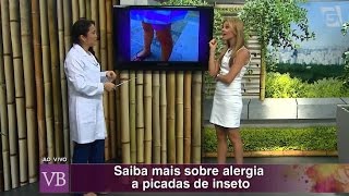 Injeção após alergia de do braço inchaço