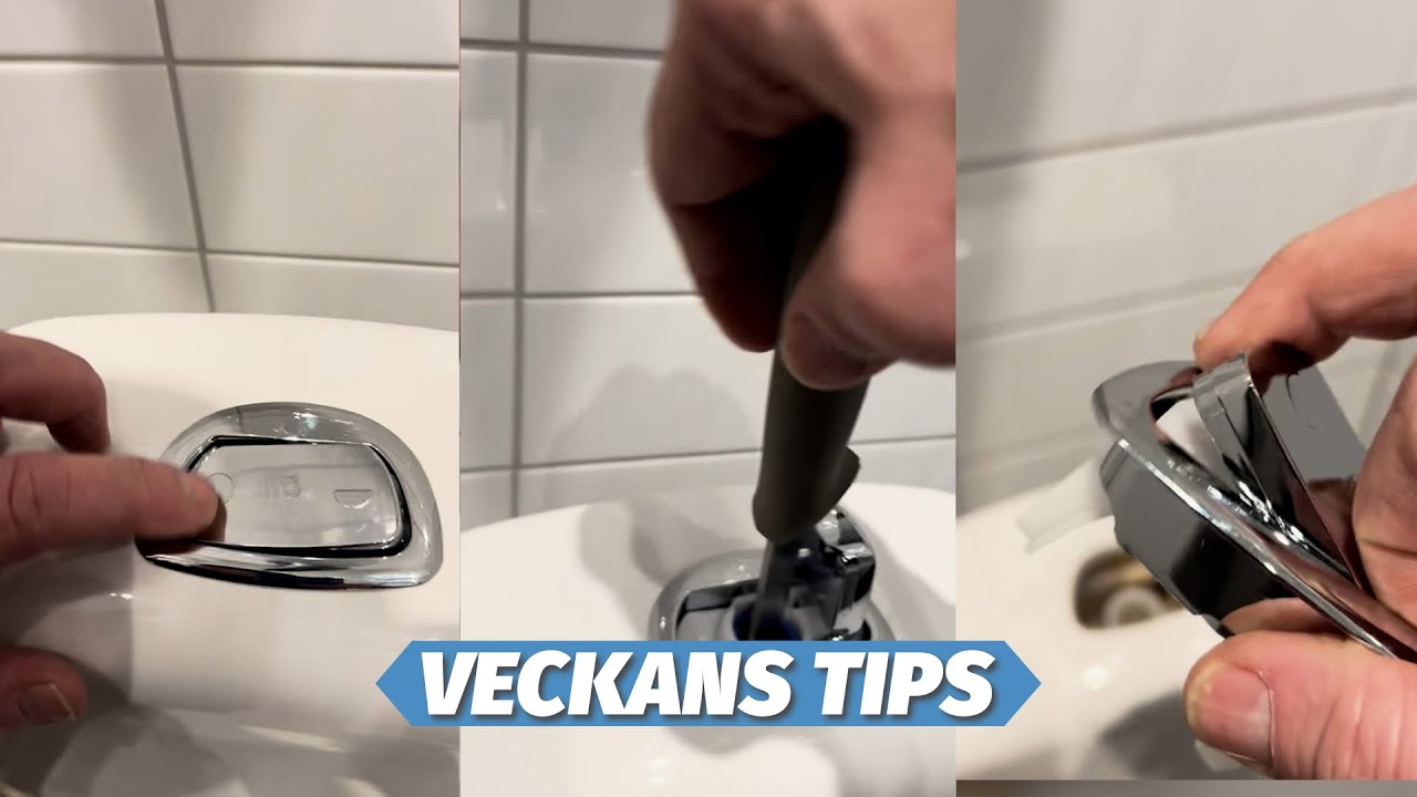 Fastighetsskötaren tipsar: Så byter du toalettens tryckknapp