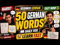 Stop Struggling with German | 50 A1 Words You Need Now