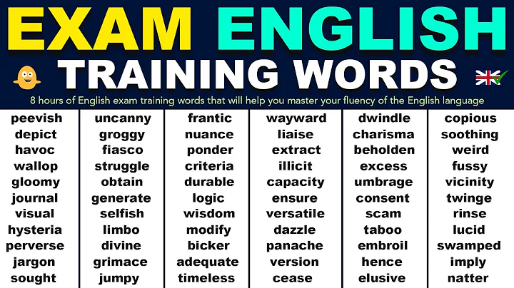 8 Hours of ENGLISH EXAM TRAINING WORDS with Exampl...