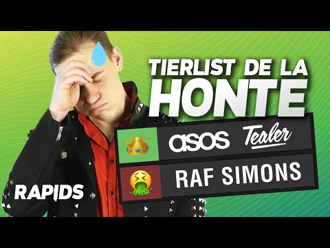 La Tier list des marques de vêtements (jugé par les abonnés 👀)