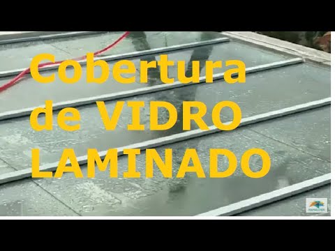 Como instalar uma Cobertura de vidro laminado com 5 metros + perfil Viga-Calha  DIY - Polysolution