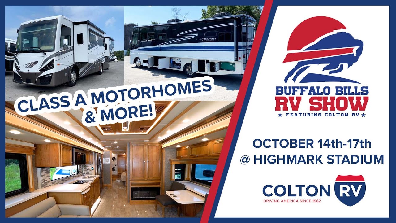 Tiffin and Winnebago Class A Motorhomes at the Buffalo Bills RV Show
