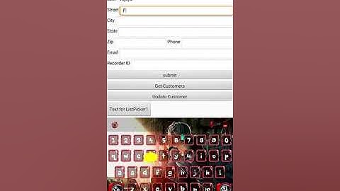 hasil koneksi MIT app inventor dengan database mysql