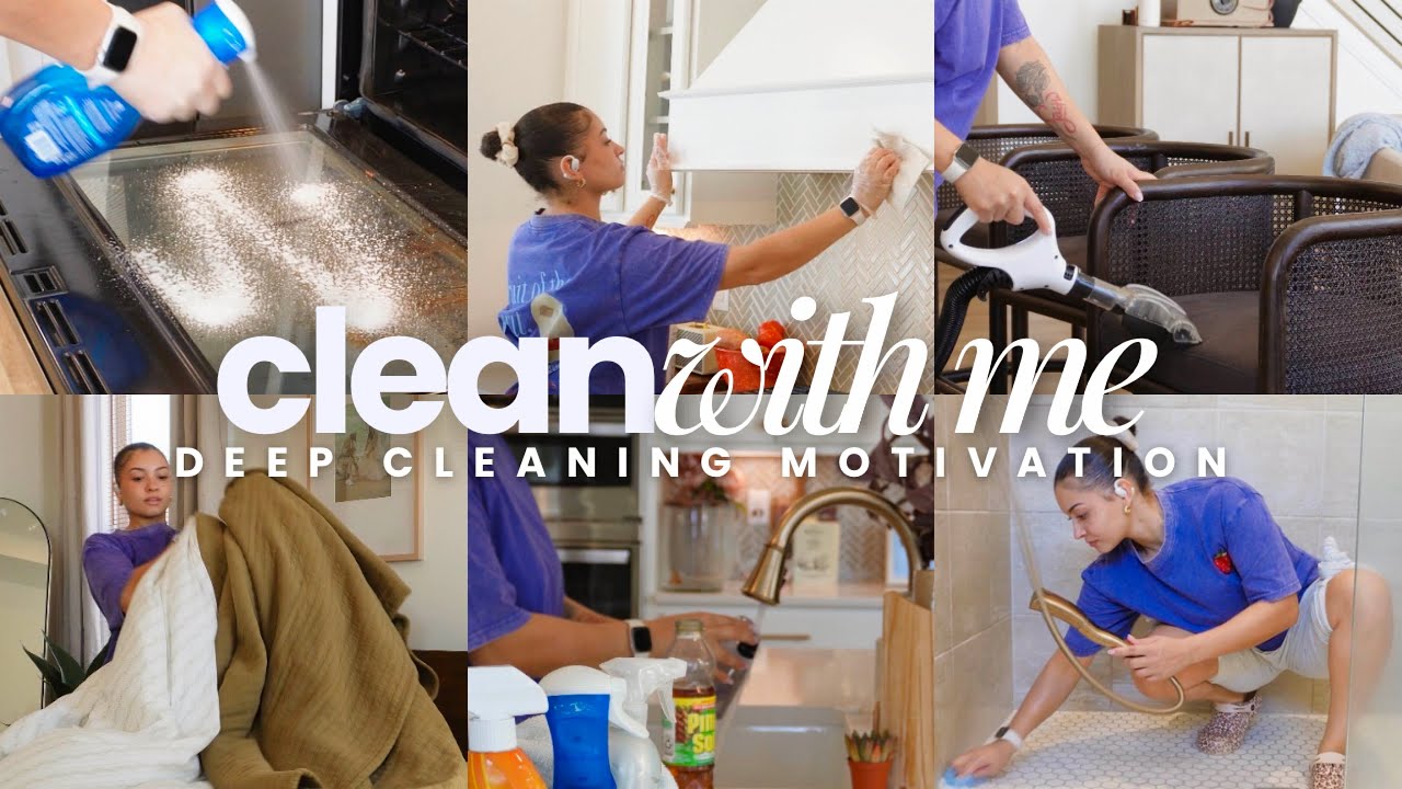 CLEAN WITH ME| Deep Cleaning My Entire House + Inspiring Cleaning Motivation To Reset Your Home! 