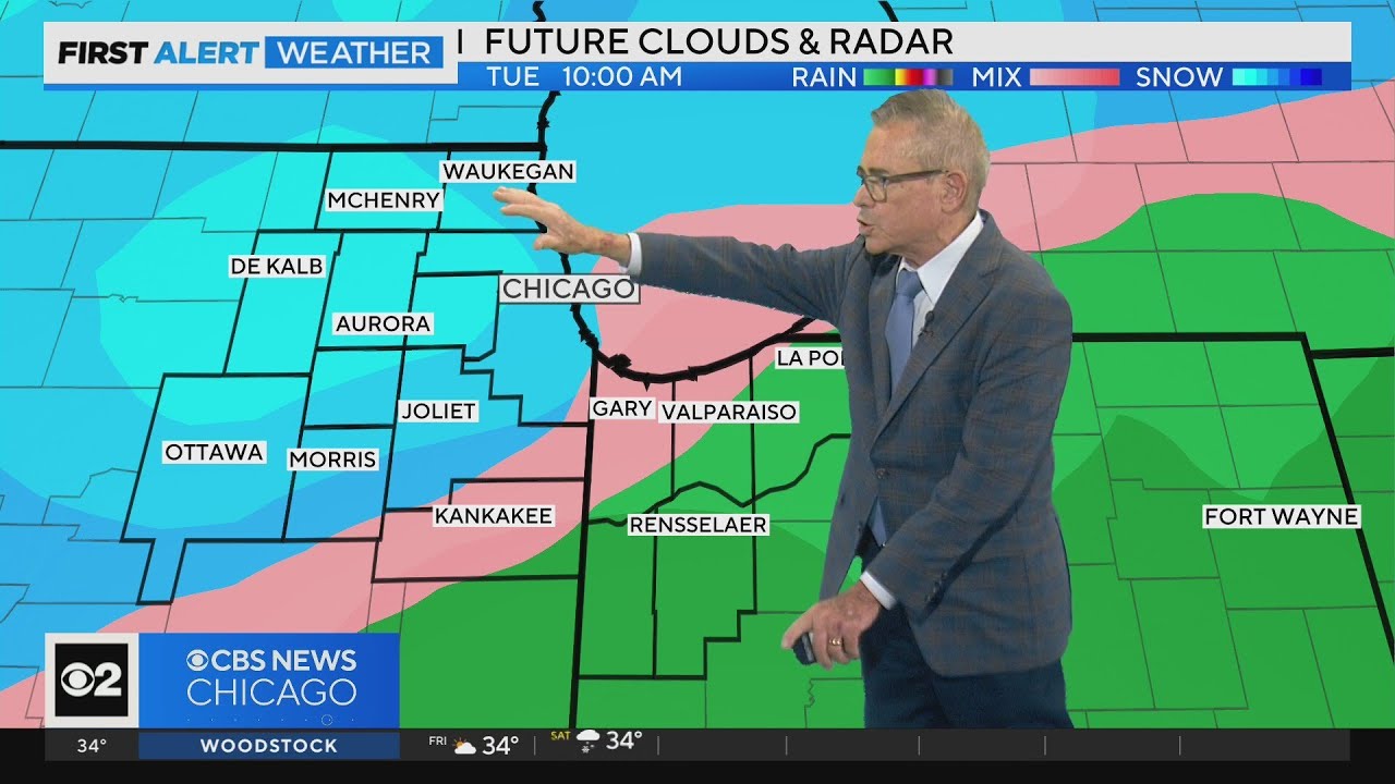 Chicago First Alert Weather: Snow developing - YouTube