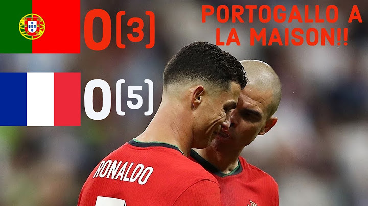 PORTOGALLO vs FRANCIA 0-0 (3-5 d.c.r.)!! HANNO GIOCATO IN 10!!
