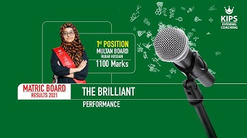 Rubab Hussain | 1st Position in Matric Results 2021 | KIPS Preparations | Revision & Tests Session