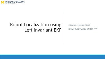 Robot Localization using Left Invariant EKF