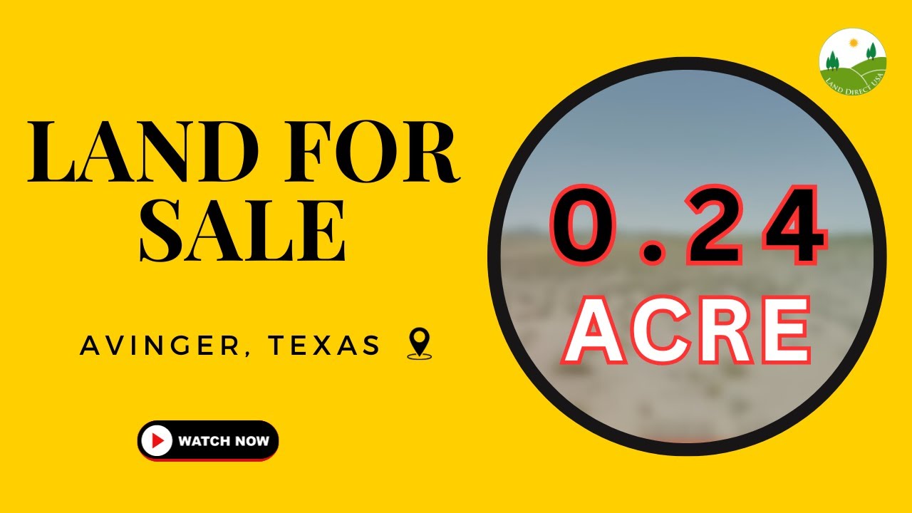 0.24 acre land for sale in Avinger, Texas [31107] YouTube