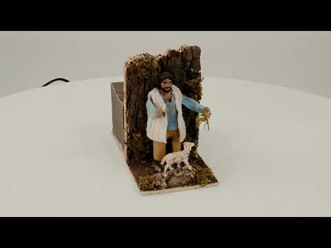 Pastore in movimento cm 10 con pecora Video