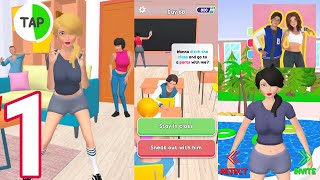 College Life 3D - Gameplay / Walkthrough - Part 1 (IOS & Android) screenshot 1