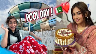 Phone gir gaya pool ma 😭 | PoolDay in Karachi🇵🇰 | 400k celebration #alizehjamali