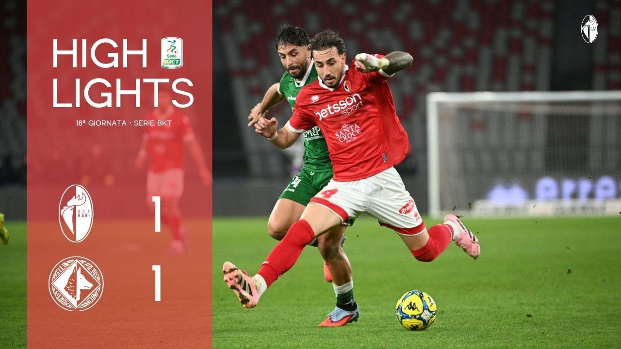 Bari-Avellino 1-1 | 18ª giornata Serie BKT 2025/26 | Highlights