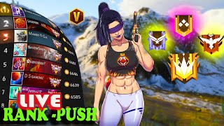 LIVE 🔴 Global top 1 rank pushing😱 Dominating top 1 Global Lobby😍 #freefirelive #tondegamer