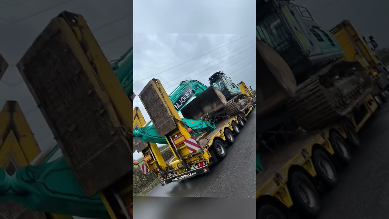 Powerful haulage with heavy machinery 